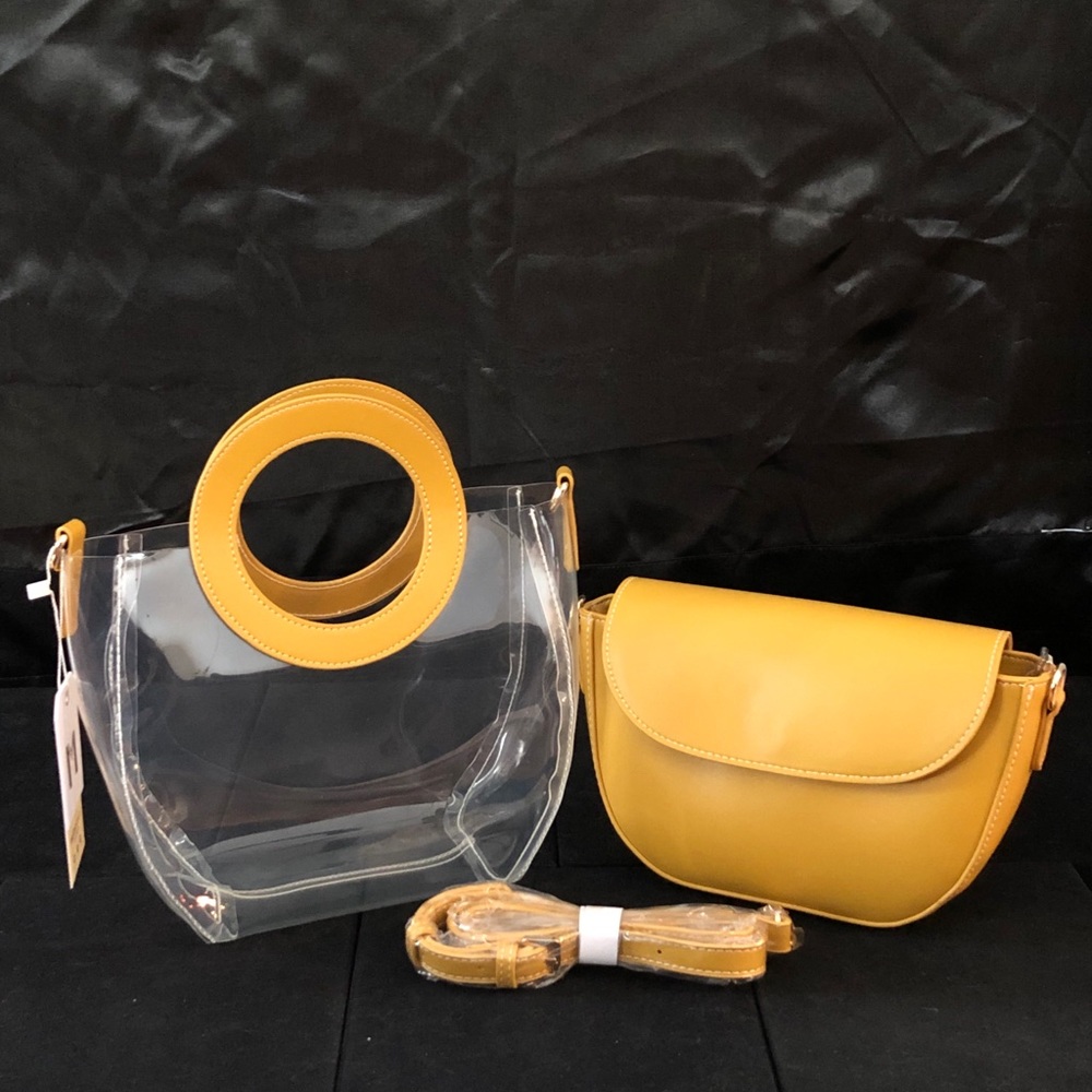Melie Bianco Clarissa Clear Crossbody Bag - Picture 2 of 3